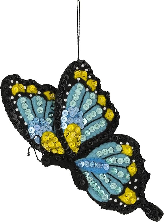 Bucilla Ornament Making Kit, Butterfly Garden 89488E