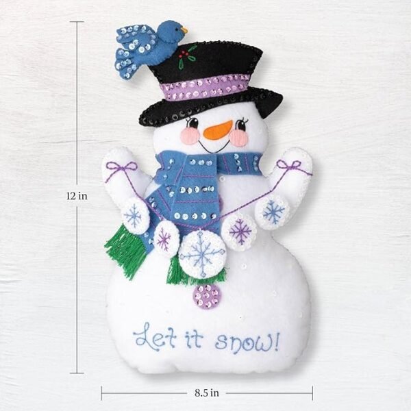 Bucilla Door Stopper Making Kit, Let It Snow 89632E