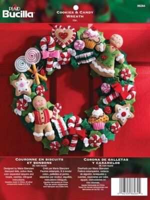 Bucilla Wreath Kit, Cookies & Candy 86264