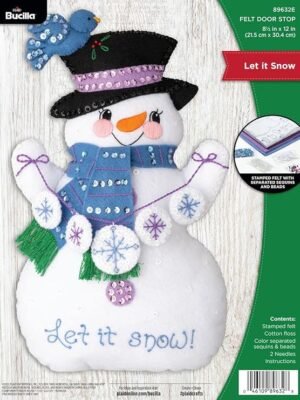 Bucilla Door Stopper Making Kit, Let It Snow 89632E