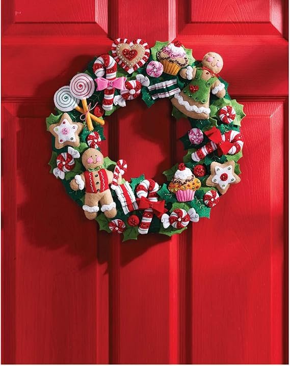 Bucilla Wreath Kit, Cookies & Candy 86264