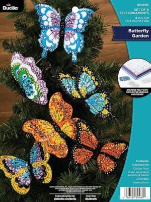 Bucilla Ornament Making Kit, Butterfly Garden 89488E