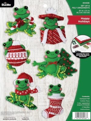 Bucilla Ornament Making Kit, Hoppy Holidays 89468E