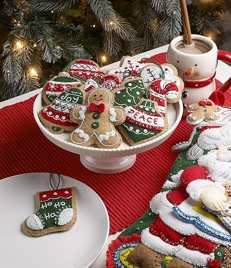 Bucilla Ornament Making Kit, Gingerbread Santa 89301E