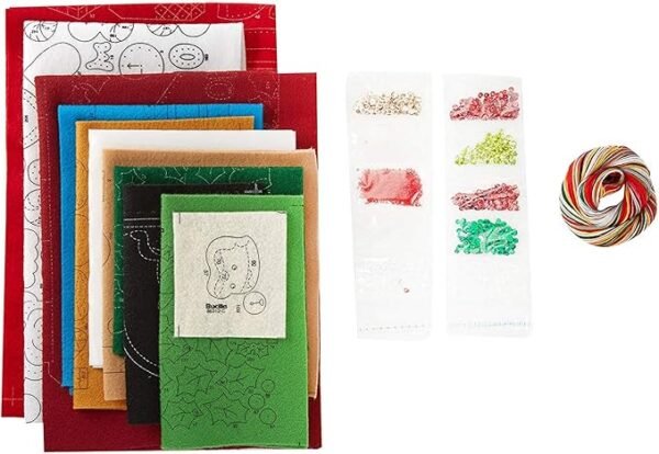 Bucilla Felt Applique Advent Calendar Kit, Must Be Santa 86312