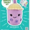 Bucilla Complete Crochet Kit, Sarah The Boba Tea 49610E