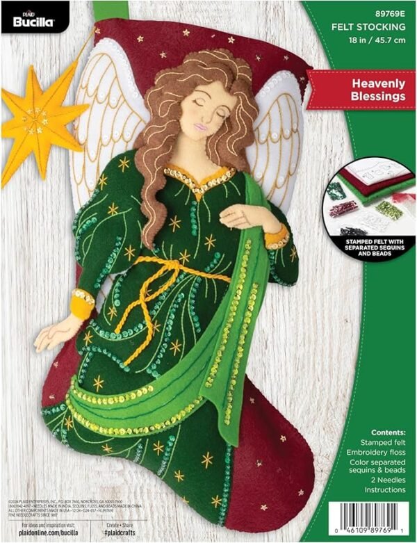 Bucilla, Heavenly Blessings Stocking Making Kit 89769E
