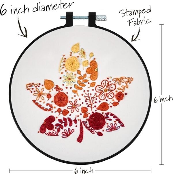 Bucilla, Autumn Foliage, Stamped Embroidery Kit 49535E