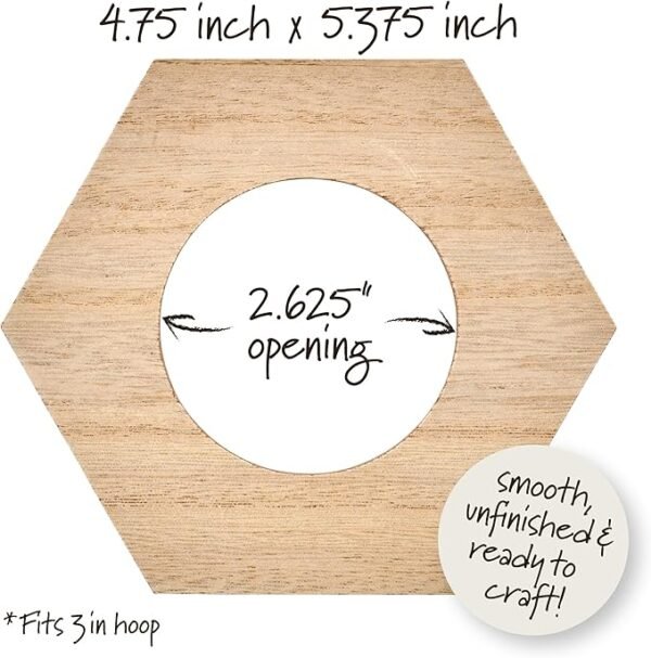 Bucilla, Embroidery Hoop Hexagon Frame 49559E