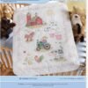 Bucilla Stamped Cross Stitch Crib Cover Kit, On The Farm 45567