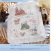 Bucilla Stamped Cross Stitch Crib Cover Kit, On The Farm 45567