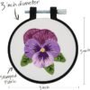 Bucilla, Pretty Pansy, Stamped Embroidery Kit 49549E