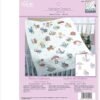 Bucilla Stamped Cross Stitch Baby Quilt Top, Alphabet Dreams 43241