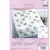 Bucilla Stamped Cross Stitch Baby Quilt Top 43241