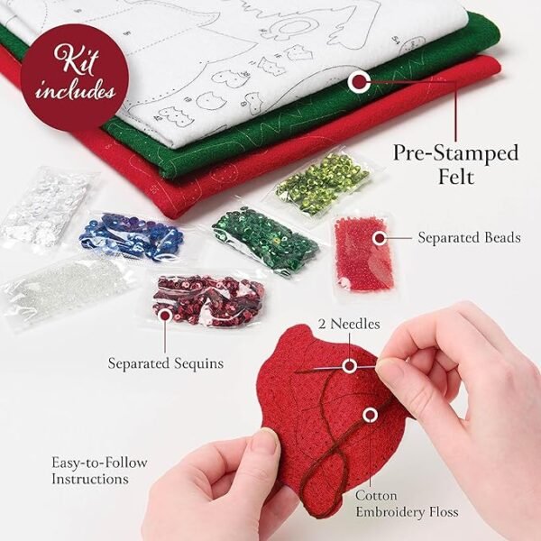 Bucilla, Holiday Gift Tower Stocking Making Kit 89755E