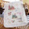 Bucilla Stamped Cross Stitch Crib Cover Kit, On The Farm 45567