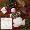 Bucilla, Snowman's Quilted Delight Stocking Making Kit 89765E