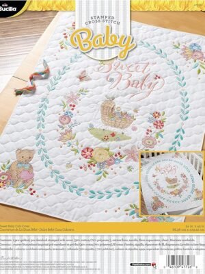 Bucilla Sweet Baby Crib Cover 47726