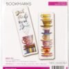 Bucilla 47921E Counted Cross Stitch Bookmarks, Mini Drink Tea 47921E