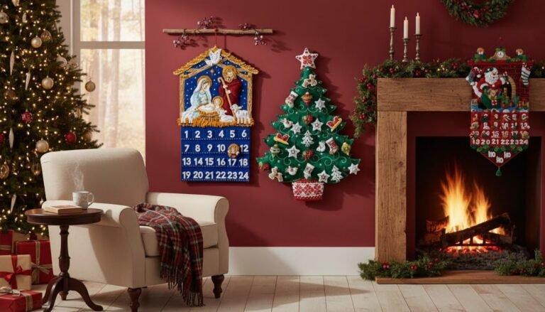 Bucilla Advent calendar felt applique kits for magical Christmas countdowns