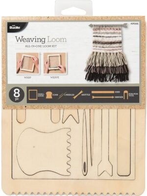 Bucilla Todo en Uno Telar Rectangular Marrón | Kit de Telar para Tejer | 49108