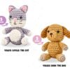 Bucilla Piece Pet Pals " | Crochet Amigurumi Kit | AMGPP24