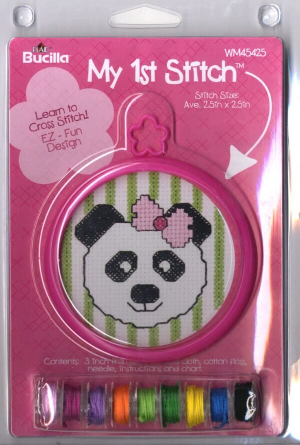 Bucilla Panda Counted Cross Stitch Kit 45425 - product photo 2