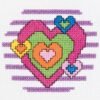 Bucilla Heart My 1st Stitch Mini Cross Stitch Kit 45457 - main product photo