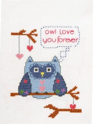 Bucilla Owl Love You Forever Counted Cross Stitch Kit 46040 - main product photo