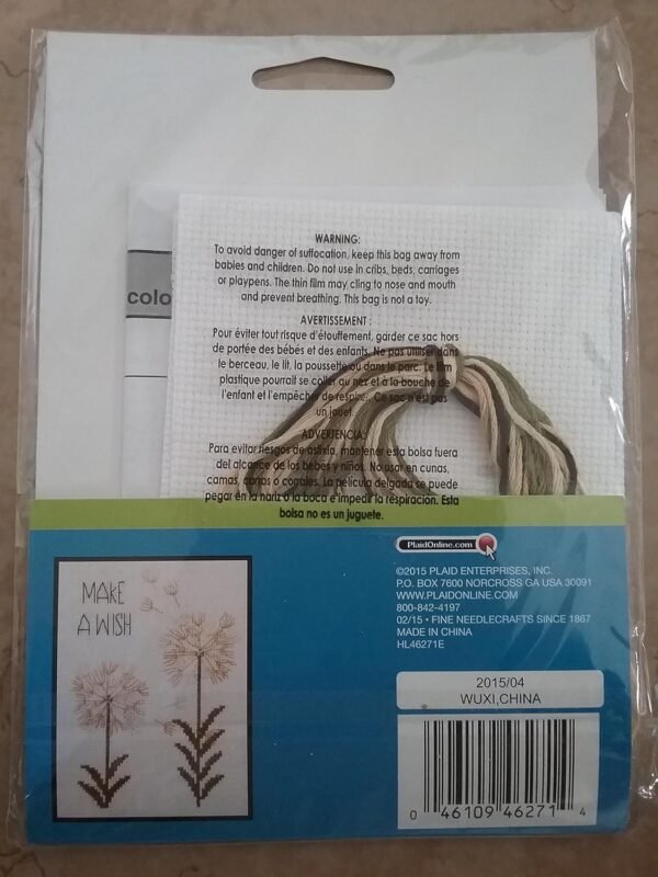 Bucilla Make A Wish Counted Cross Stitch Kit 46271 - product photo 3