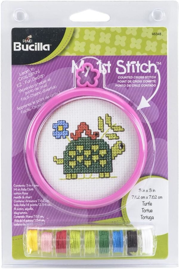 Bucilla Turtle Counted Cross Stitch Kit 46348 - main product photo