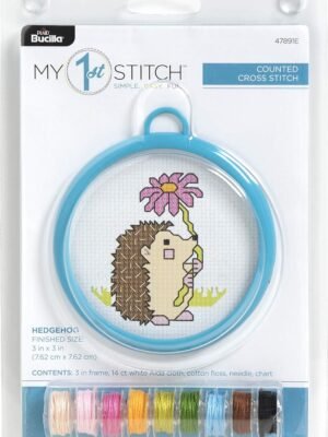 Bucilla Hedgehog Counted Cross Stitch Kit 47891E - main product photo Bucilla Hedgehog Counted Cross Stitch Kit 47891E - main product photo