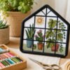 Bucilla My 1st Stitch Greenhouse | Kit de punto de cruz contado | 47907E