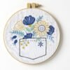 Bucilla Pocket Full of Posies | Kit de bordado estampado | 47914E