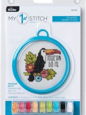 Bucilla Toucan Do It | Kit de punto de cruz contado | 49174E