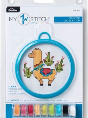 Bucilla Llama Cross Stitch Kit 49176E - main product photo