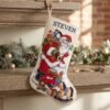 Bucilla Down the Chimney | Kit de media navideña en punto de cruz estampado | 83053