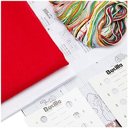 Bucilla Tiny Stocking Counted Cross Stitch Ornament Kit 84293 - product photo 2