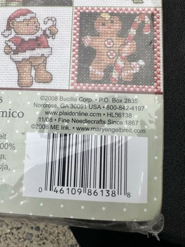 Bucilla Mary Engelbreit Holiday Minis Counted Cross Stitch Ornament Kit 86138 - product photo 5