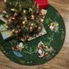 Bucilla Lodge Santa | Felt Applique Tree Skirt Kit | 86954E