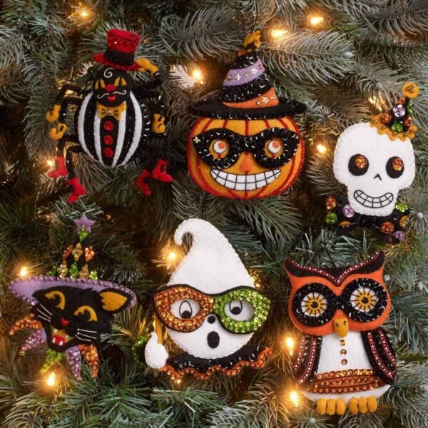bucilla-89276e-felt-applique-ornament-kit-vintage-halloween-set-of-6-89276e-variant-01 Bucilla Vintage Halloween | Felt Applique Ornament Kit | 89276E