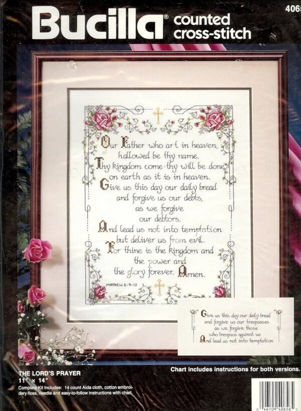 Bucilla The Lord’s Prayer Counted Cross Stitch Kit 40656 - main product photo