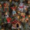Bucilla Christmas Dogs | Felt Applique Ornament Kit | 89283E