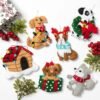 Bucilla Christmas Dogs | Felt Applique Ornament Kit | 89283E