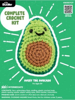 Bucilla Avery The Avocado " | Crochet Amigurumi Kit | 49619EPOP