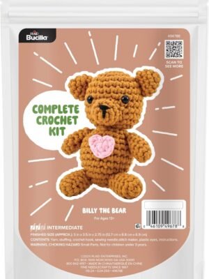 Bucilla Billy The Bear " | Crochet Amigurumi Kit | 49678E
