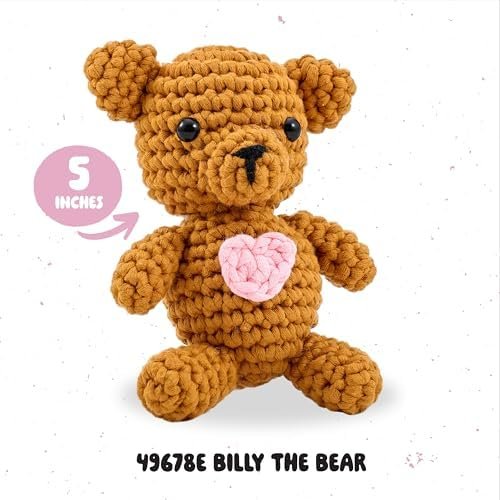 bucilla-complete-crochet-kit-billy-the-bear-5-49678e-variant-02 Bucilla Billy The Bear " | Crochet Amigurumi Kit | 49678E