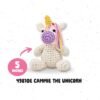 Bucilla Cammie The Unicorn " | Crochet Amigurumi Kit | 49810E