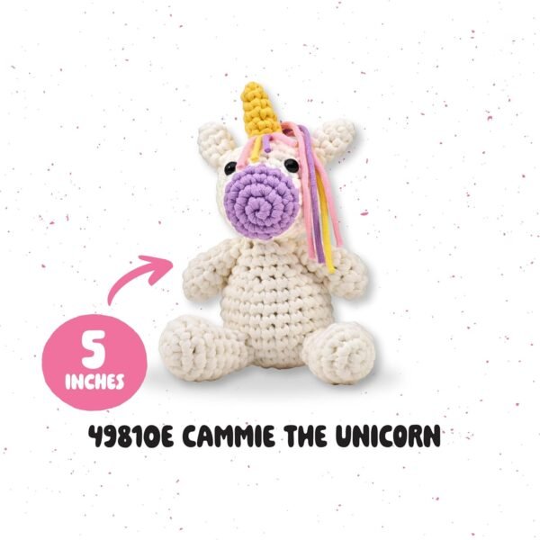 Bucilla Cammie The Unicorn " | Crochet Amigurumi Kit | 49810E
