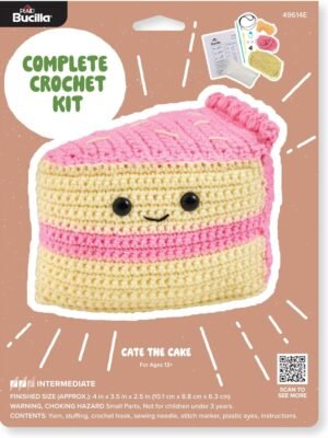 Bucilla Cate The Cake " | Crochet Amigurumi Kit | 49614E